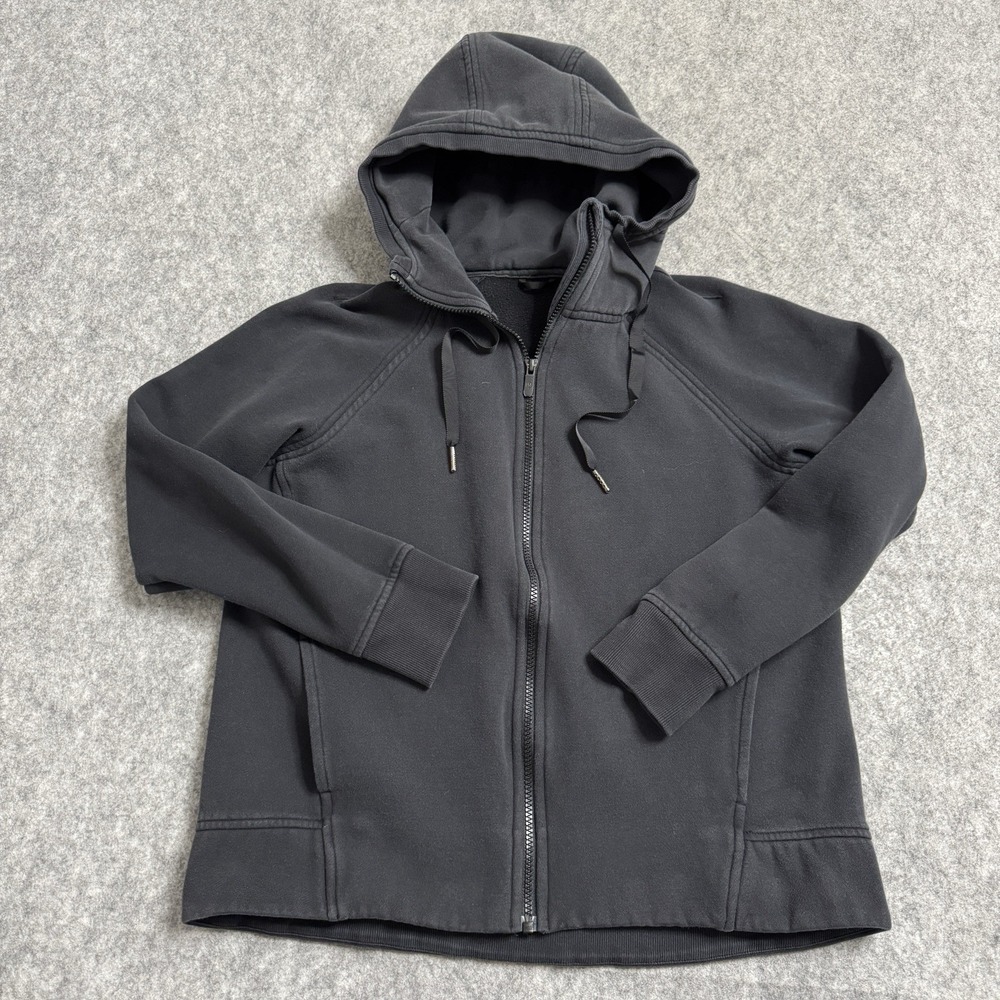 Lululemon Black Zip Hoodie Womens 10 Athletic Jacket Athleisure‎